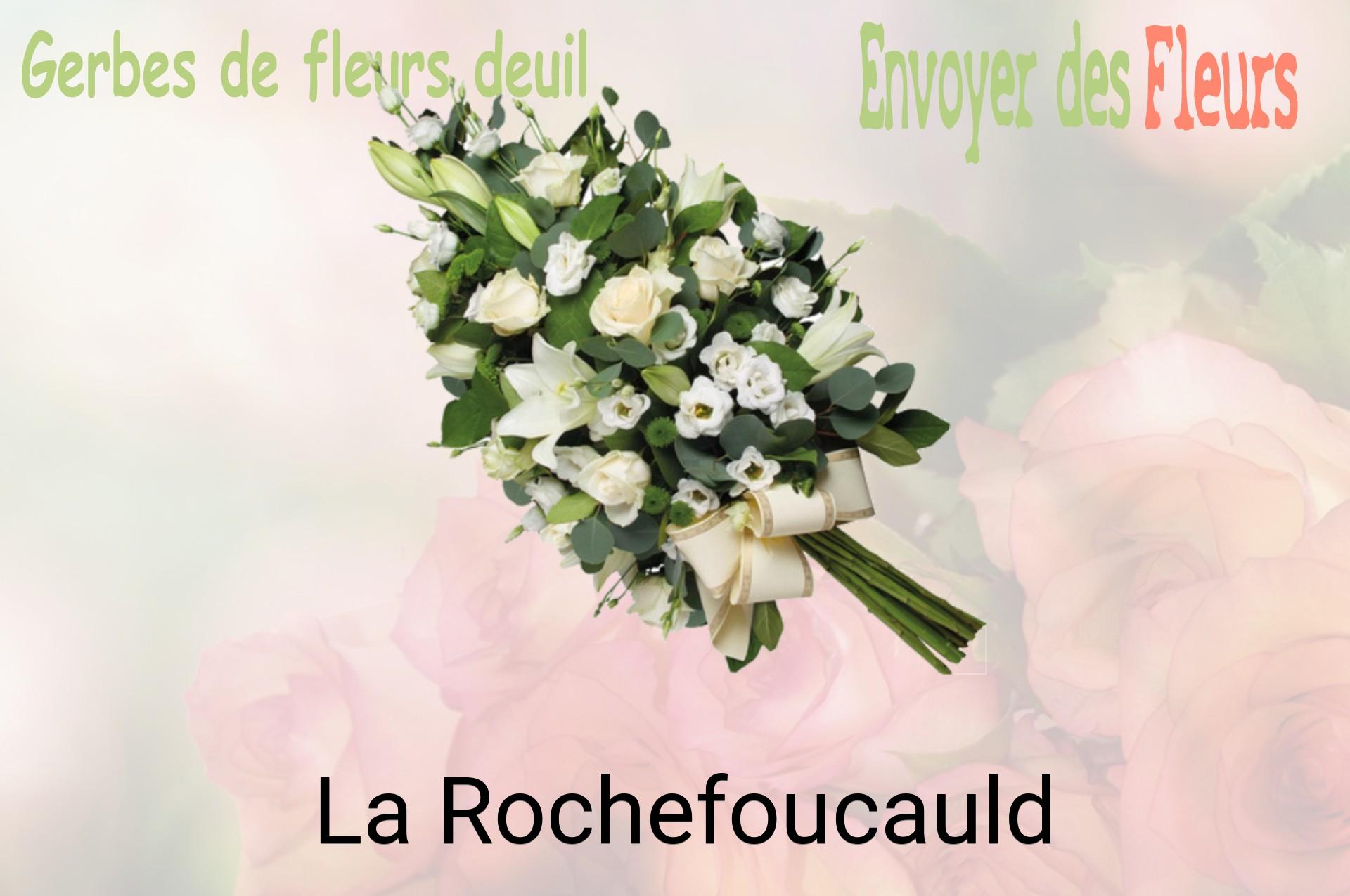Gerbe de fleurs de deuil livrée à La Rochefoucauld